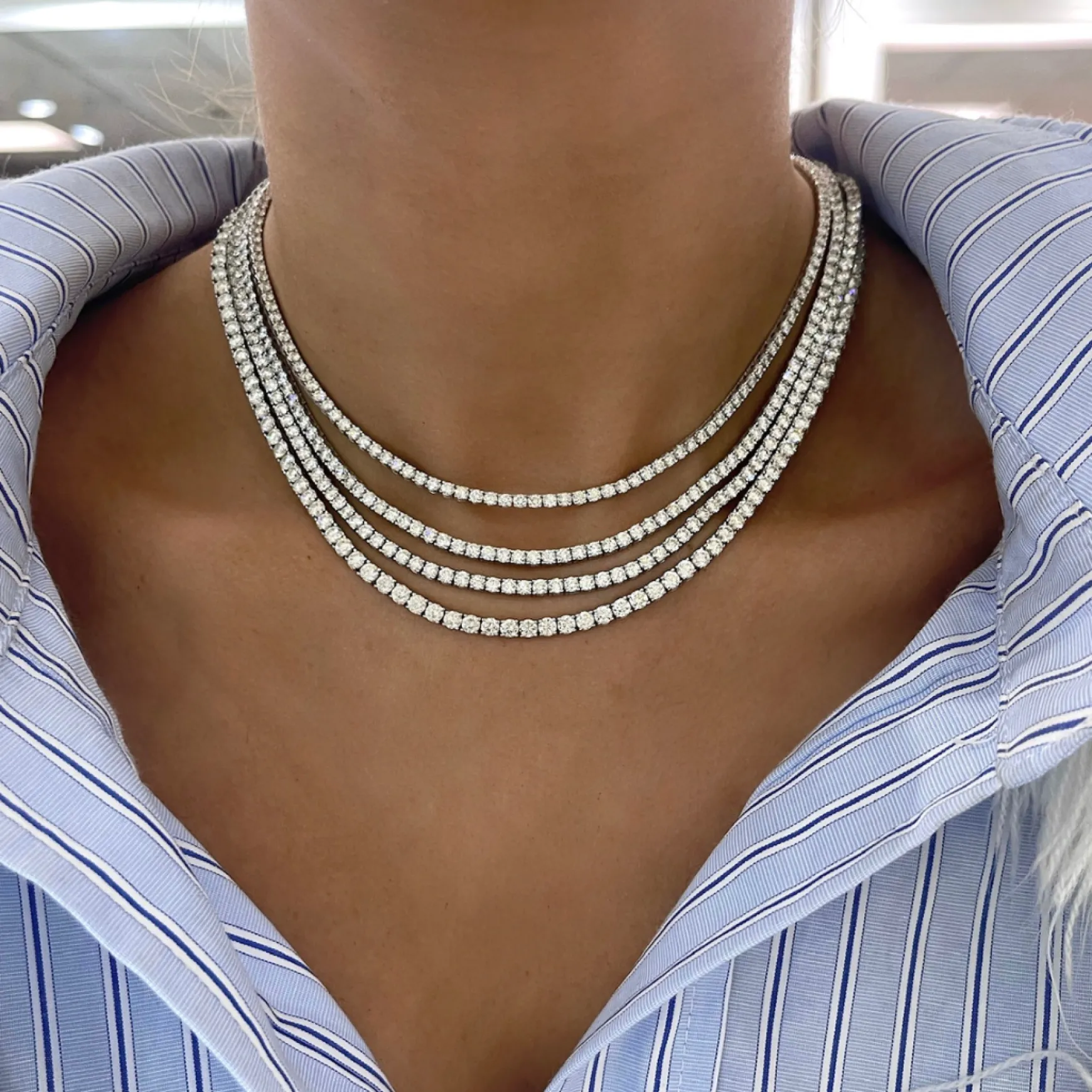 Kessler Diamond Tennis Necklace
