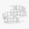 Kyle Emerald Cut Diamond Crossover Ring 4.50 ctw