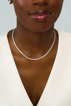 Lab Grown Diamond Tennis Necklace 10 ctw