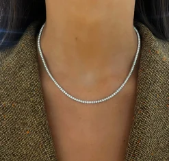 Lab Grown Diamond Tennis Necklace 6 ctw