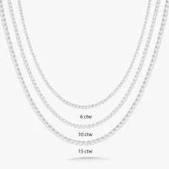 Lab Grown Diamond Tennis Necklace 6 ctw