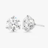 Lab Grown Three Prong Martini Diamond Stud Earrings (6 ctw) *Emily's Pick*