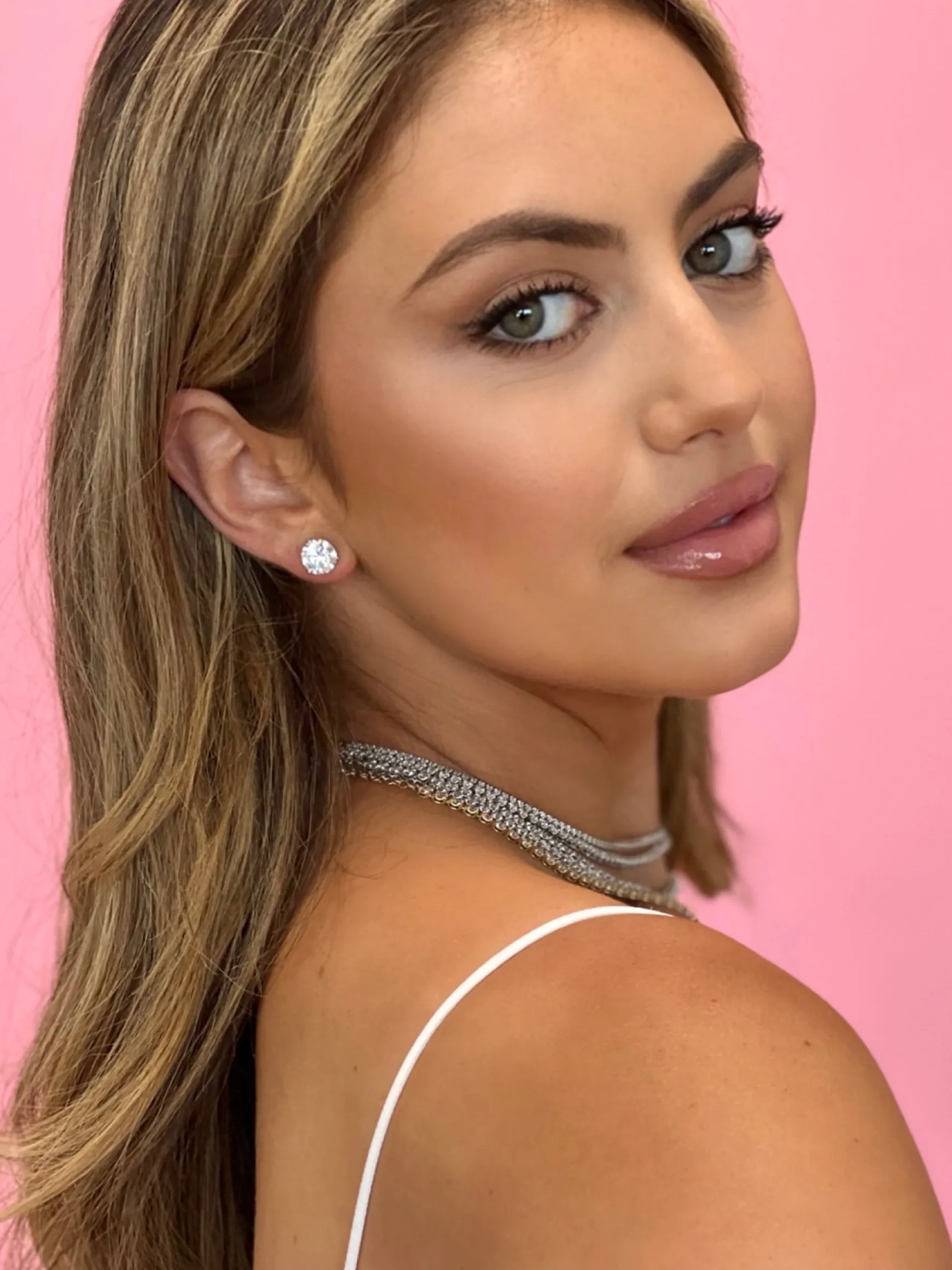 Lab Grown Three Prong Martini Diamond Stud Earrings (6 ctw) *Emily's Pick*
