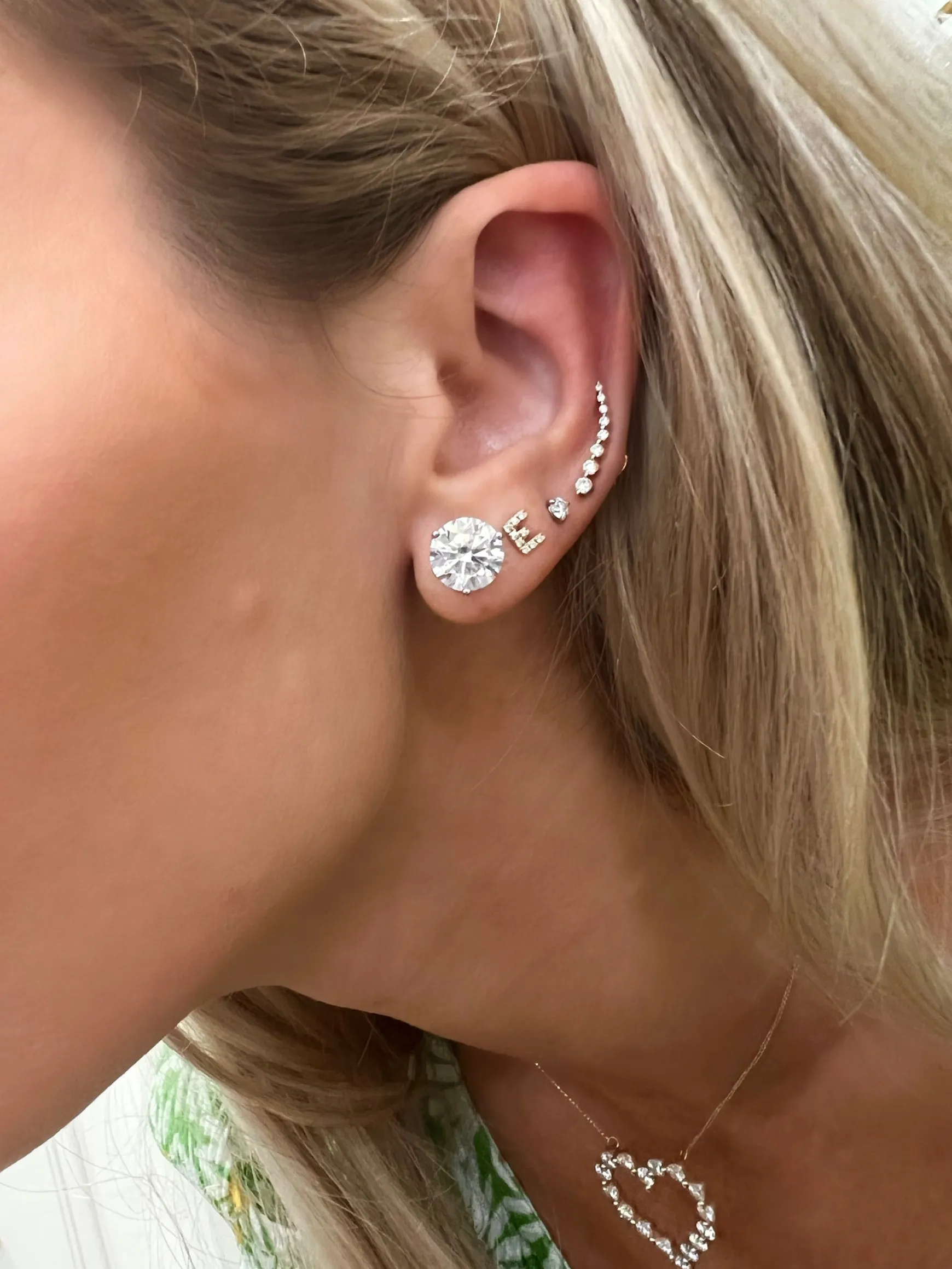Lab Grown Three Prong Martini Diamond Stud Earrings (6 ctw) *Emily's Pick*