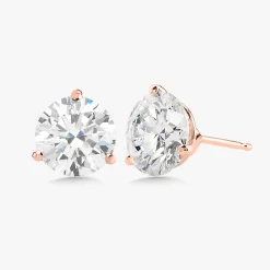 Lab Grown Three Prong Martini Diamond Stud Earrings (6 ctw) *Emily's Pick*