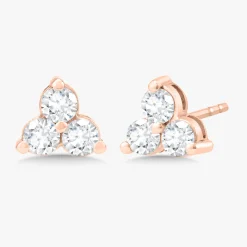 Large Trilogy Cluster Stud Earrings