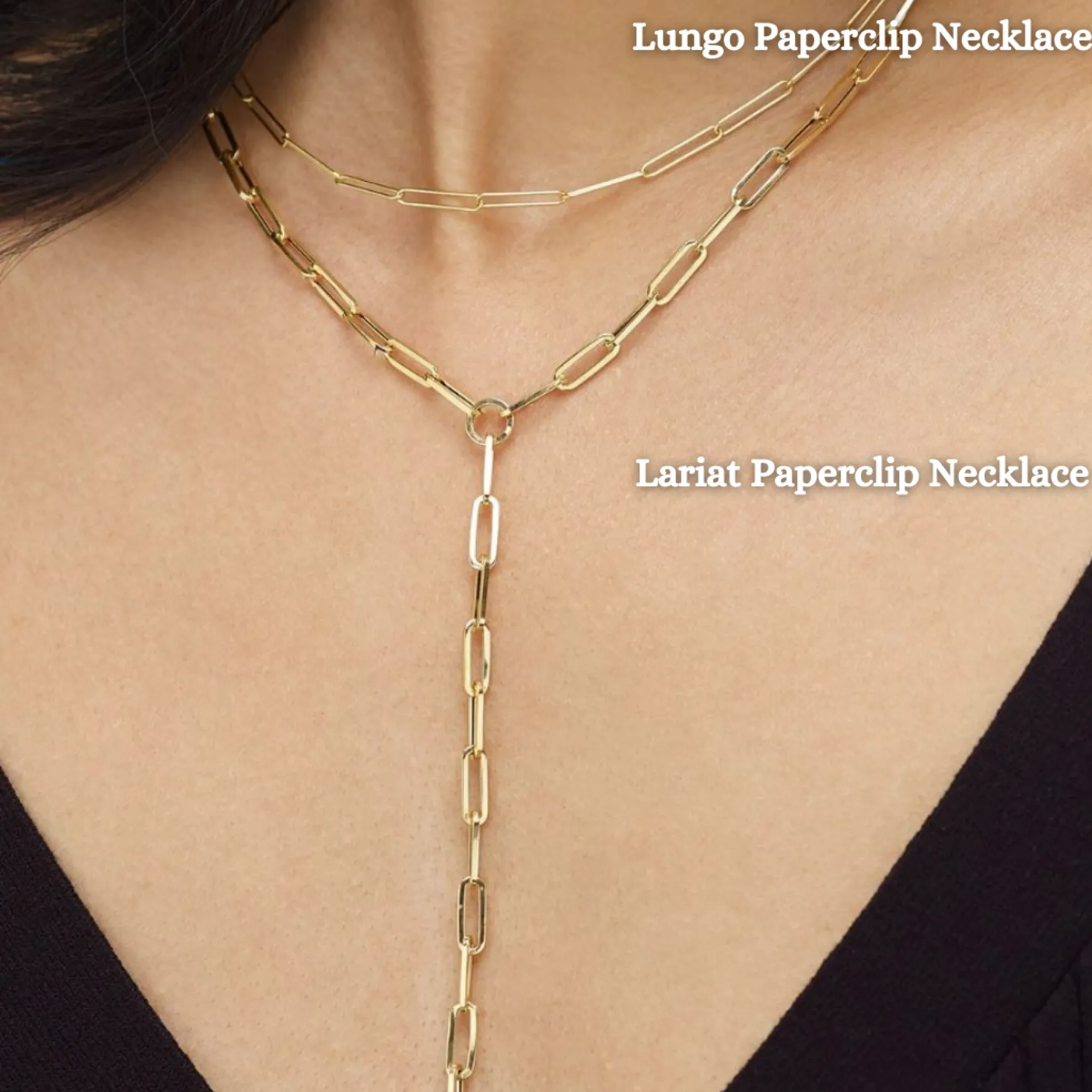 Lariat Paperclip Necklace