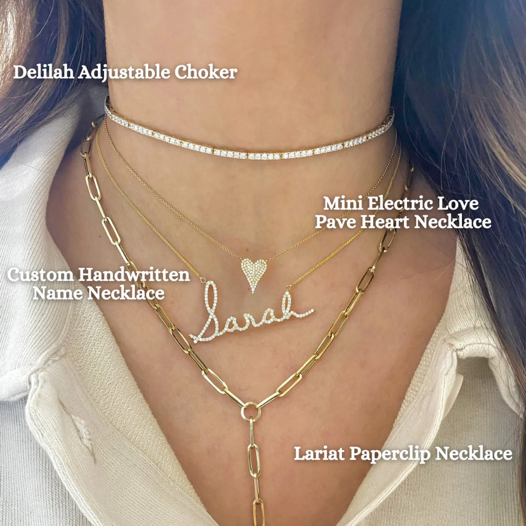 Lariat Paperclip Necklace