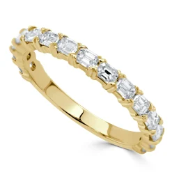 Lea East to West Emerald Cut Diamond Band 1 ctw