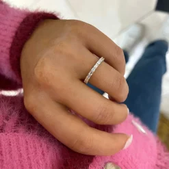 Lea East to West Emerald Cut Diamond Band 1 ctw