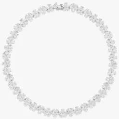 Leonie Dancing Floral Marquise & Pear Diamond Necklace 48 ctw