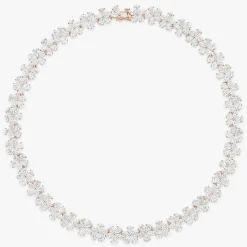 Leonie Dancing Floral Marquise & Pear Diamond Necklace 48 ctw