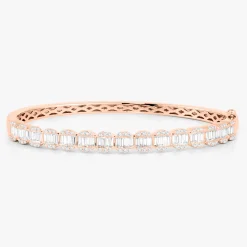 Lilium Tapered Baguette Diamond Bangle 2.10 ctw