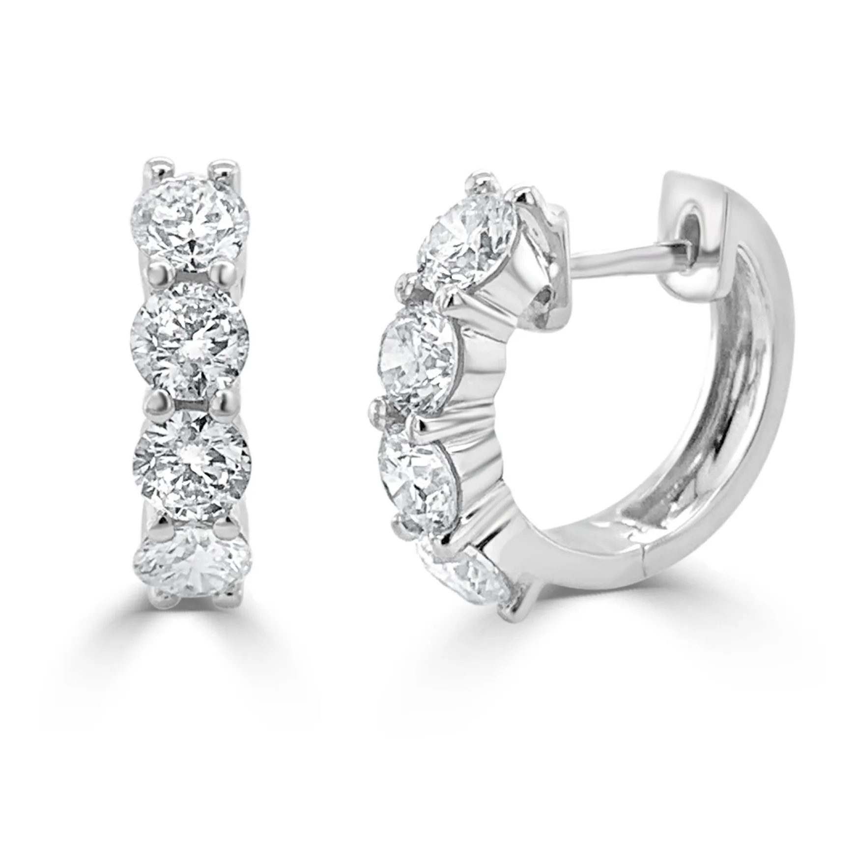 Little Georgie Diamond Huggie Earrings