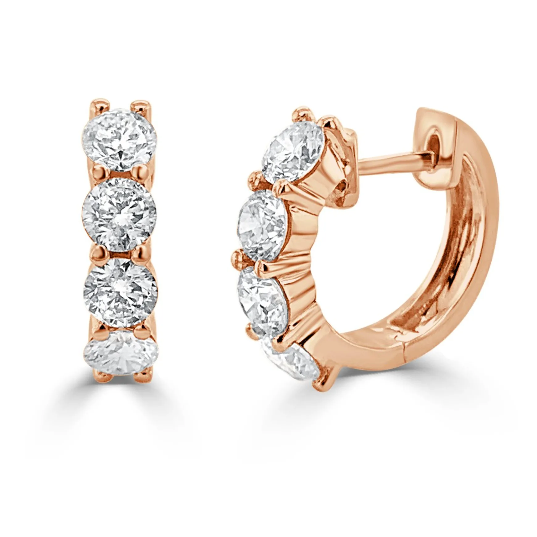 Little Georgie Diamond Huggie Earrings