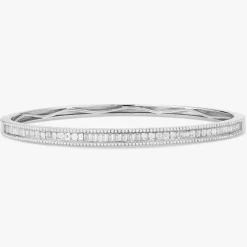 Little Gianna Baguette Diamond Bangle 2 ctw