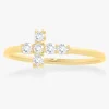 Little Grace Diamond Cross Ring
