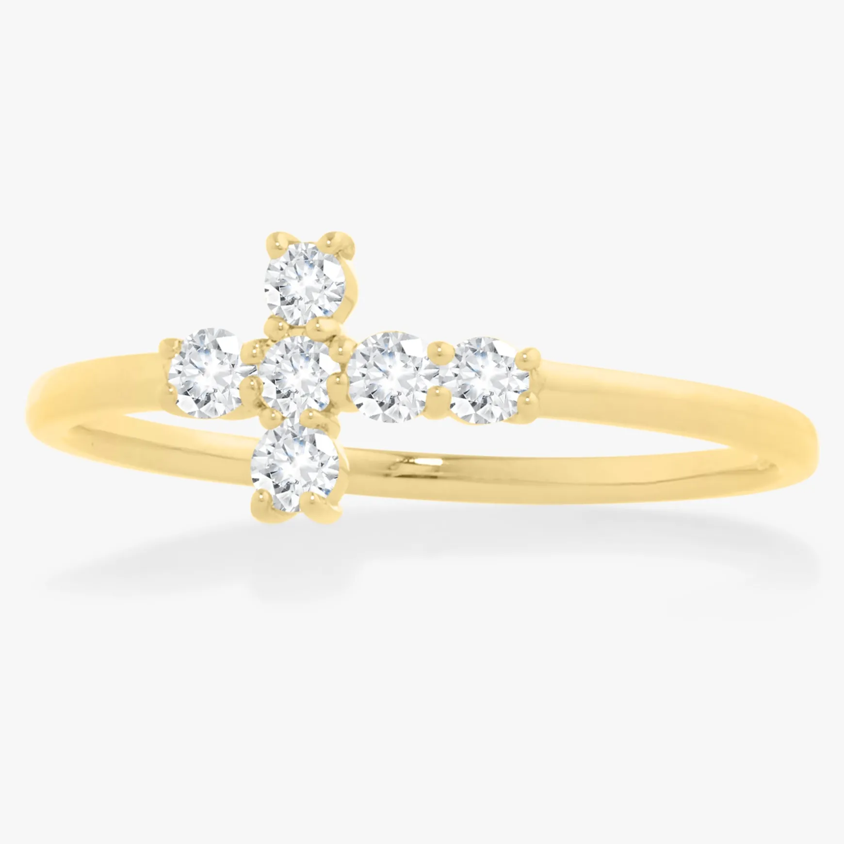 Little Grace Diamond Cross Ring