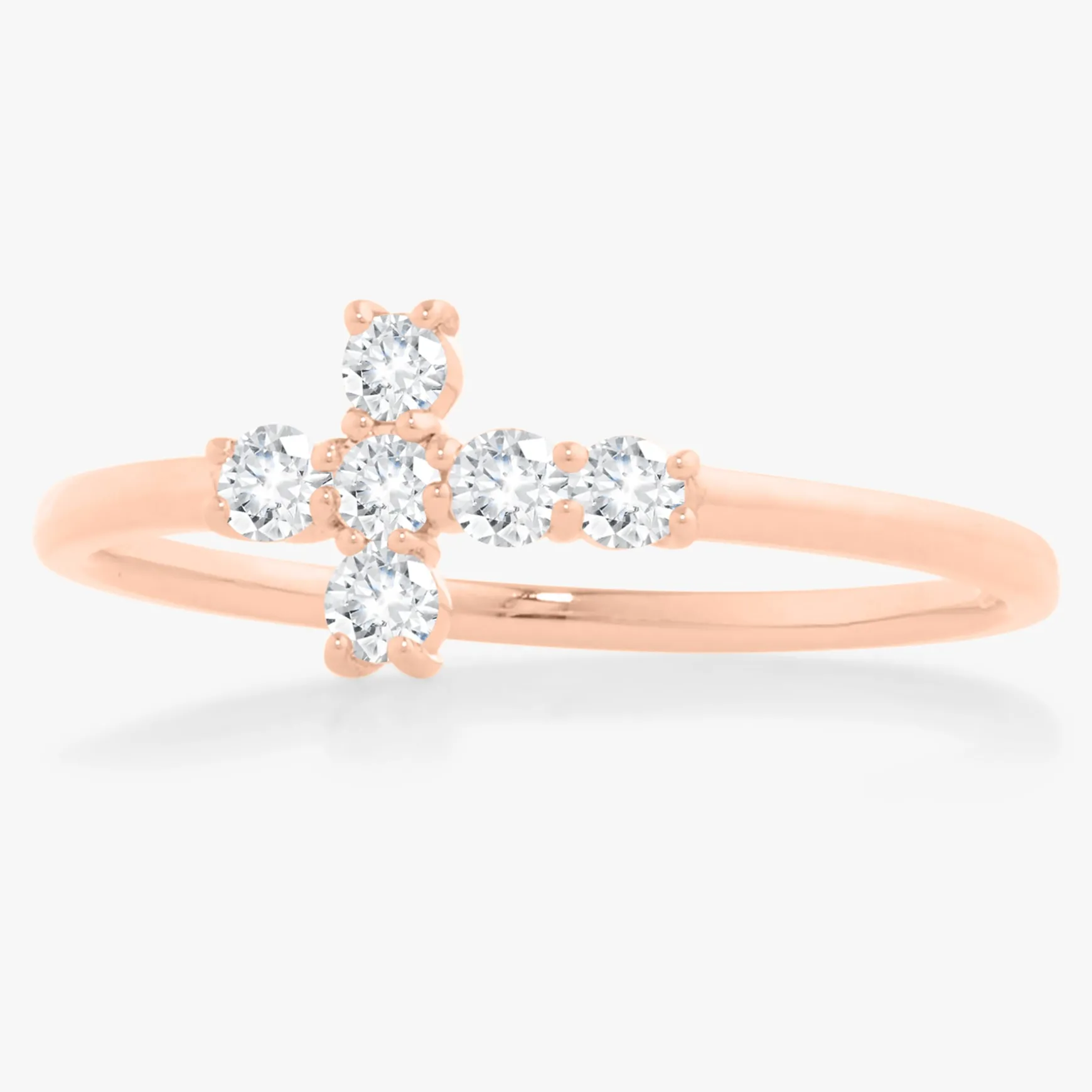 Little Grace Diamond Cross Ring