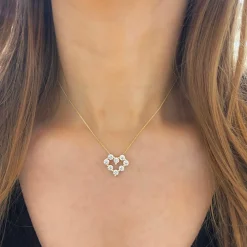 Little Mamas Charlie Cloud® Floating Diamond Heart Necklace 1.92 ctw