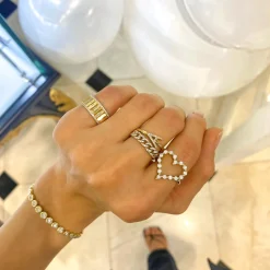 Little Posie Charlie Cloud® Floating Diamond Heart Ring 0.56 ctw