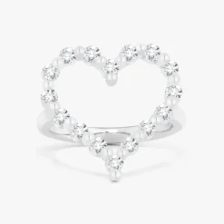 Little Posie Charlie Cloud® Floating Diamond Heart Ring 0.56 ctw
