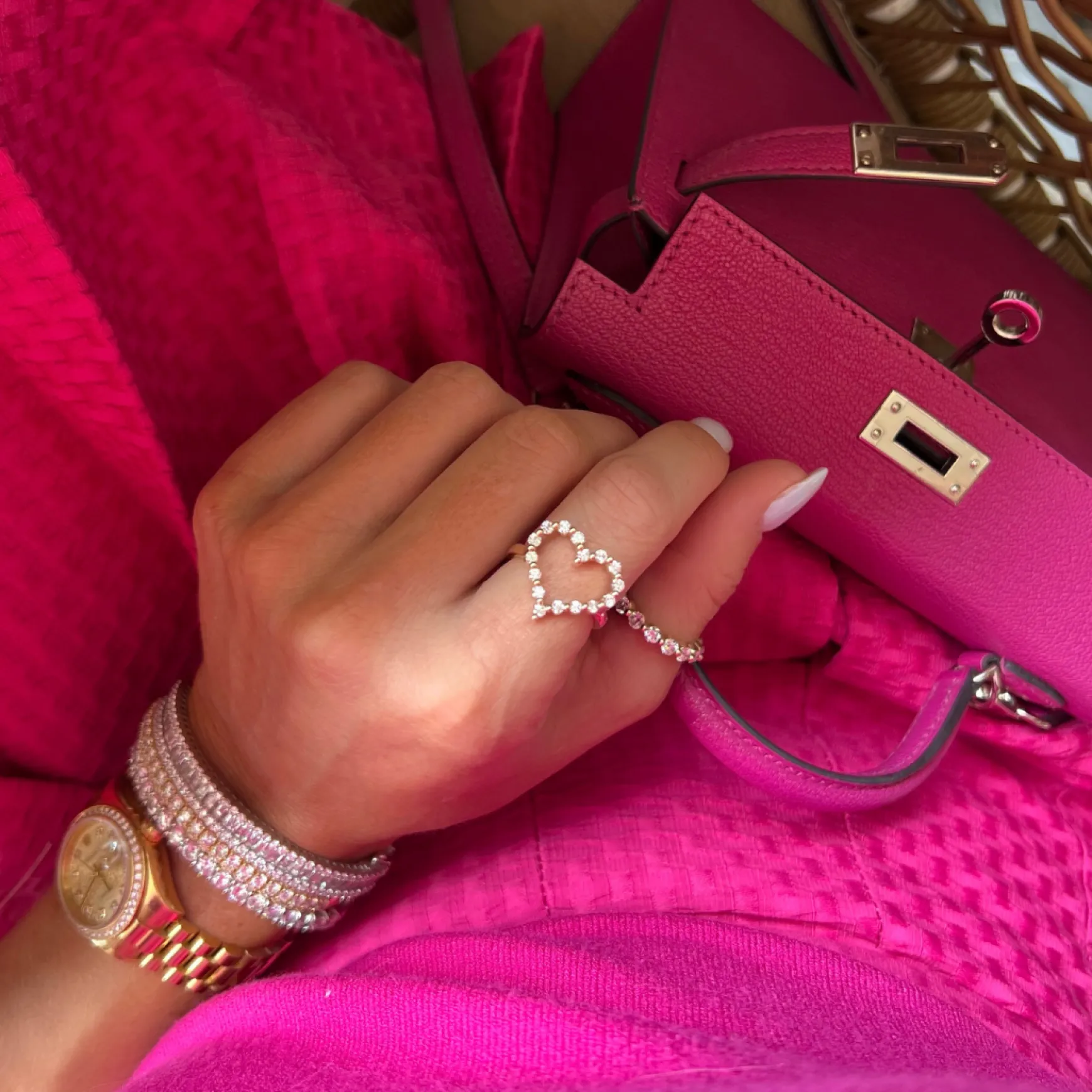 Little Posie Charlie Cloud® Floating Diamond Heart Ring 0.56 ctw