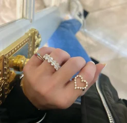 Little Posie Charlie Cloud® Floating Diamond Heart Ring 0.56 ctw