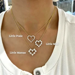 Little Posie Charlie Cloud® Floating Diamond Heart Necklace 0.56 ctw