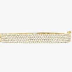 Liv Five Row Diamond Bangle Bracelet 3.50 ctw