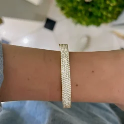 Liv Five Row Diamond Bangle Bracelet 3.50 ctw