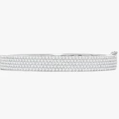 Liv Five Row Diamond Bangle Bracelet 3.50 ctw