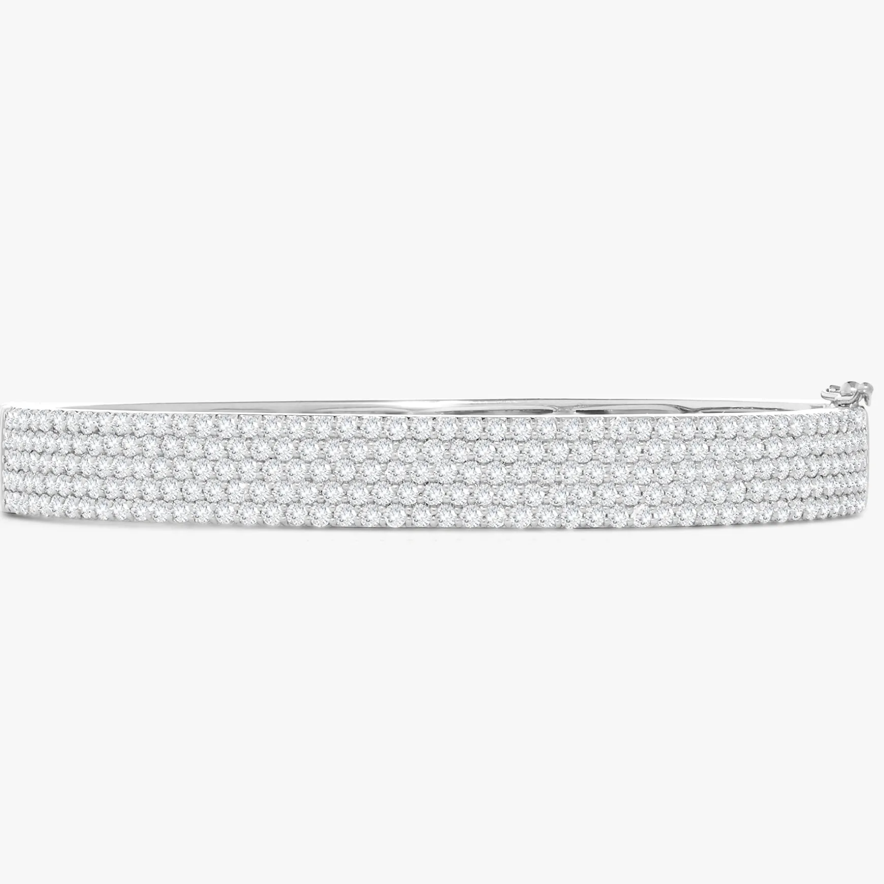 Liv Five Row Diamond Bangle Bracelet 3.50 ctw