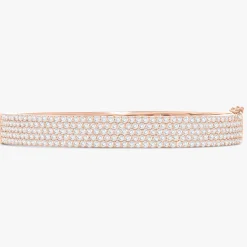 Liv Five Row Diamond Bangle Bracelet 3.50 ctw