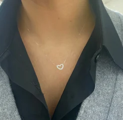 Love Struck Diamond Heart Necklace