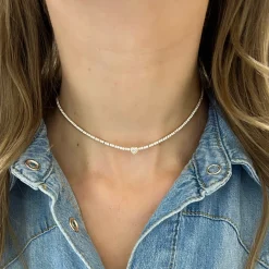 Lovers Lane Adjustable Tennis Necklace