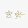 Luna Tiny Diamond Star Stud Earrings