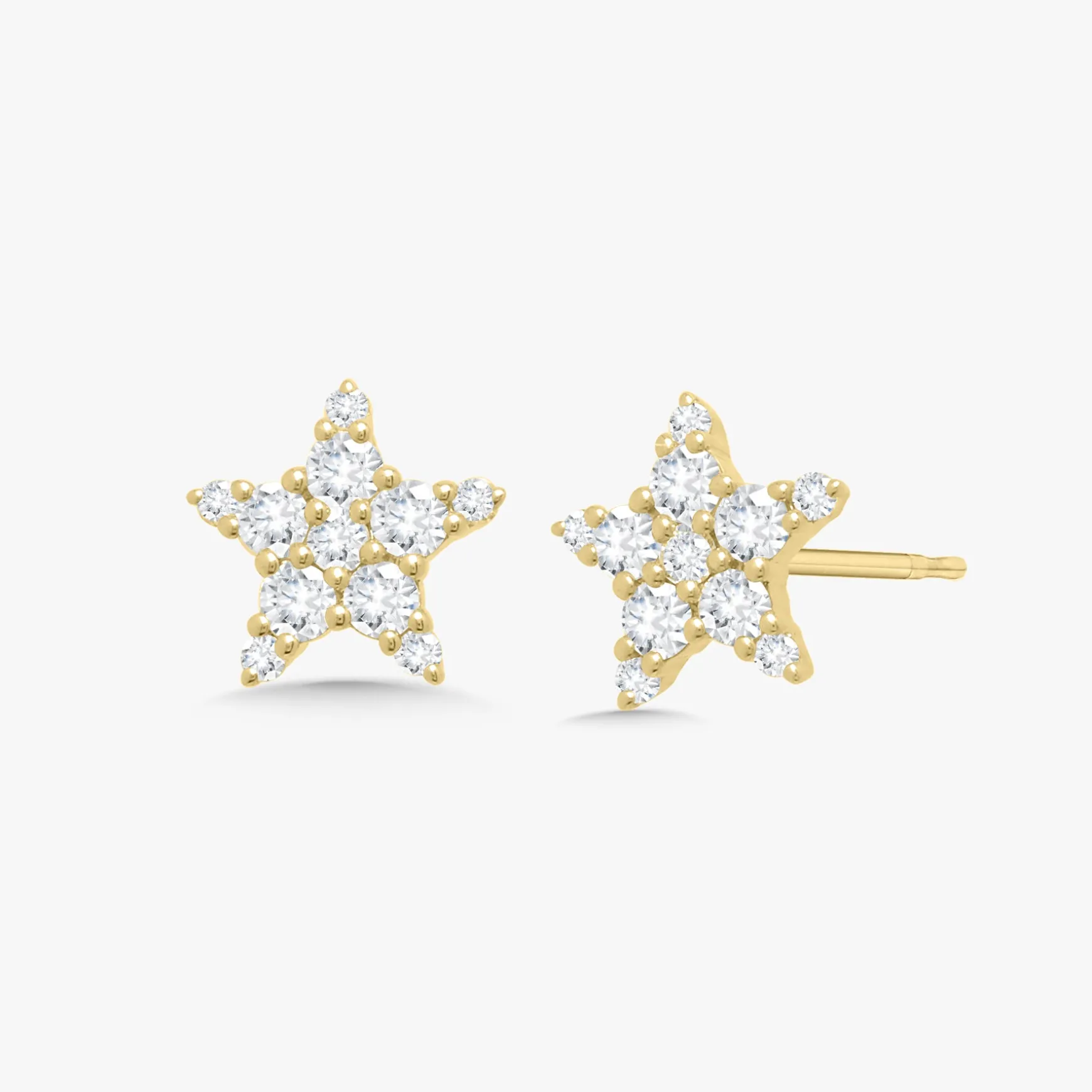 Luna Tiny Diamond Star Stud Earrings