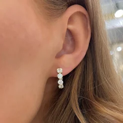 Mama's Charlie Cloud® Diamond Huggie Earrings 1.85 ctw
