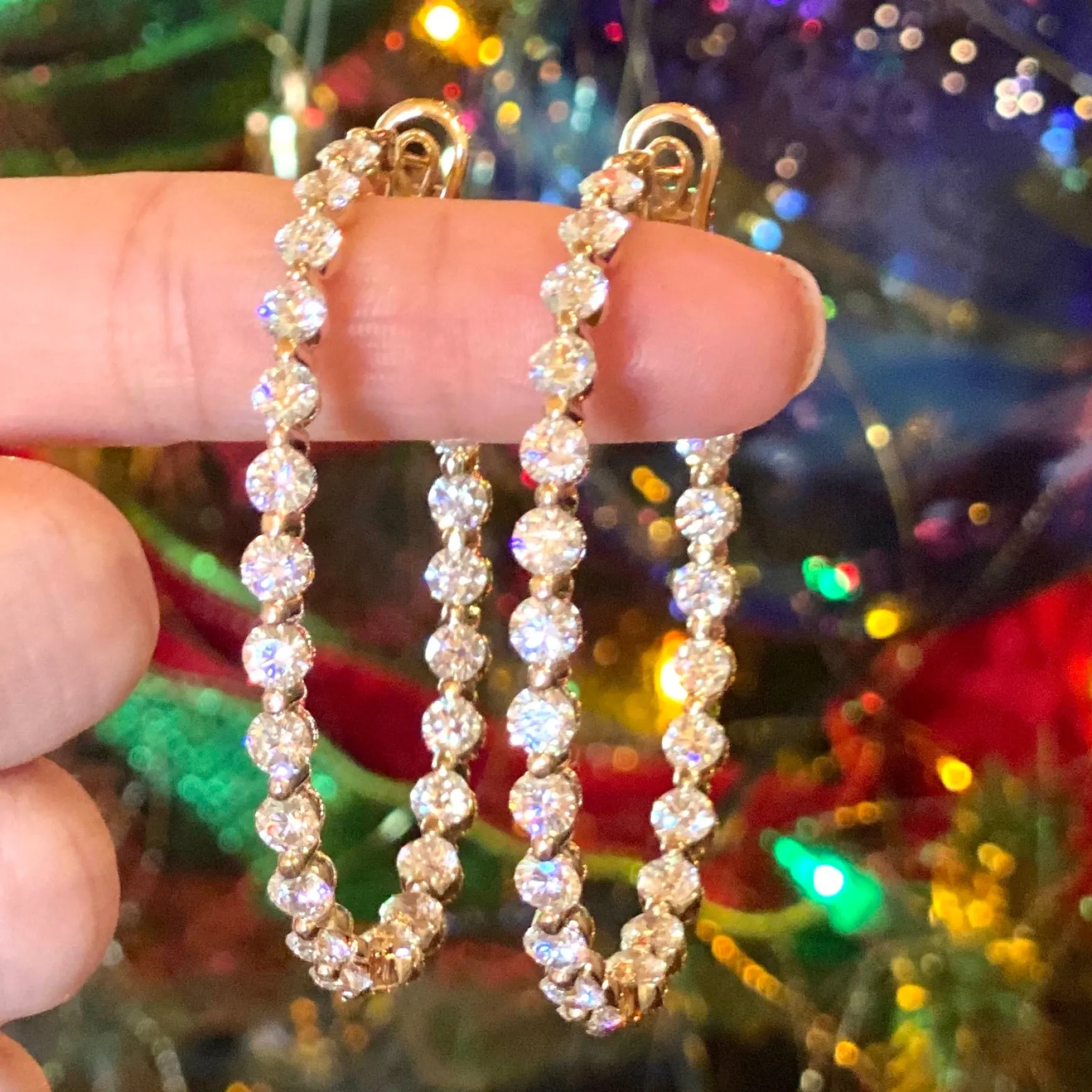 Mama's Charlie Cloud® Diamond Hoop Earrings 11.00 ctw