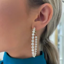 Mama's Charlie Cloud® Diamond Hoop Earrings 11.00 ctw