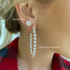 Mama's Charlie Cloud® Diamond Hoop Earrings 11.00 ctw