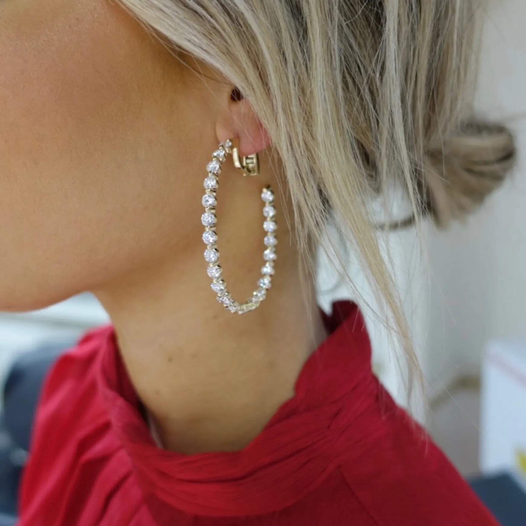 Mama's Charlie Cloud® Diamond Hoop Earrings 11.00 ctw