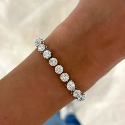 Mama's Milgrain Tennis Bracelet 14.60 ctw.