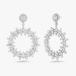 Marseille Diamond Burst Earrings 15.50 ctw