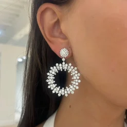 Marseille Diamond Burst Earrings 15.50 ctw