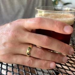 Milgrain Comfort-Fit Wedding Band 6mm