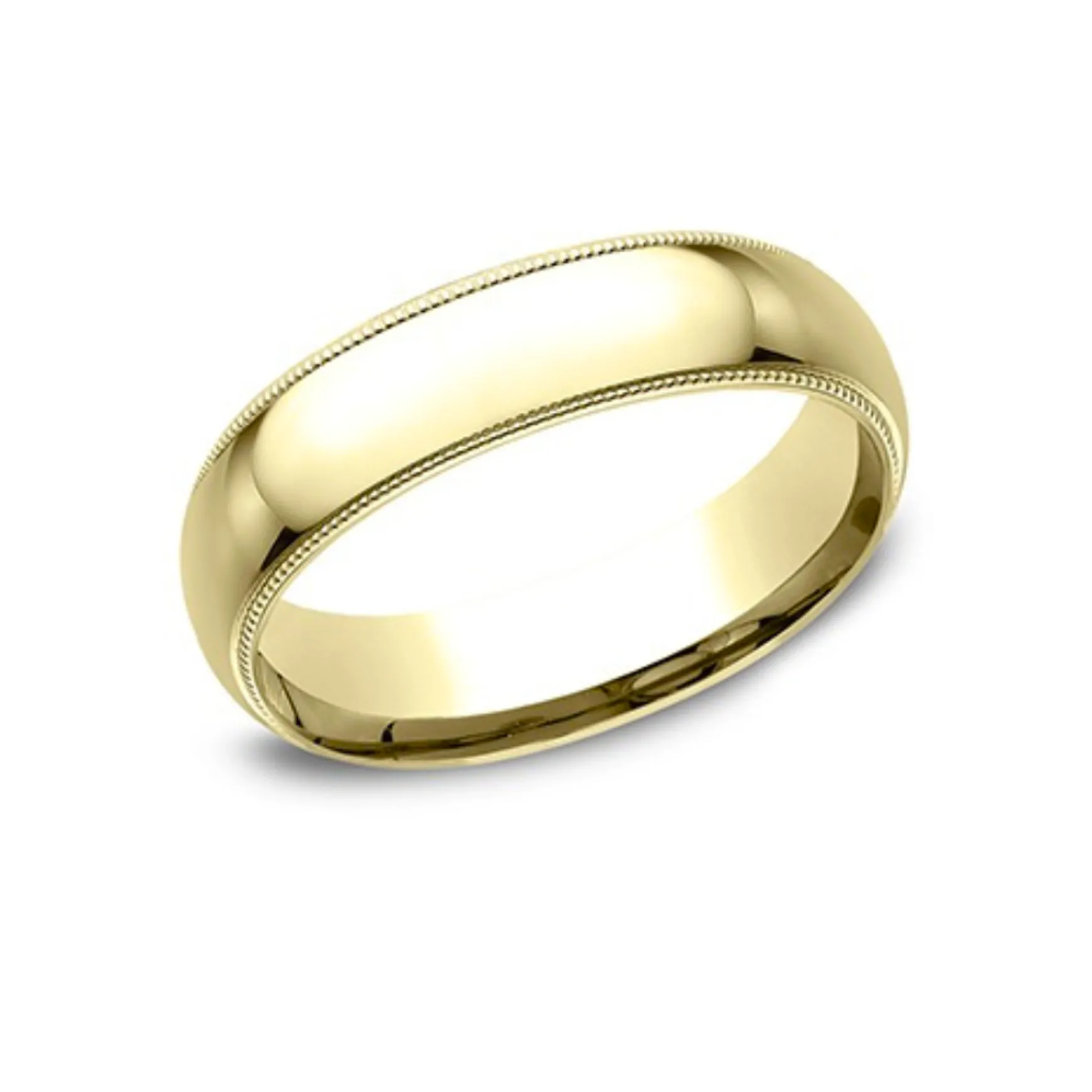 Milgrain Comfort-Fit Wedding Band 6mm