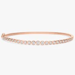 Milly Graduated Bezel Diamond Bangle Bracelet