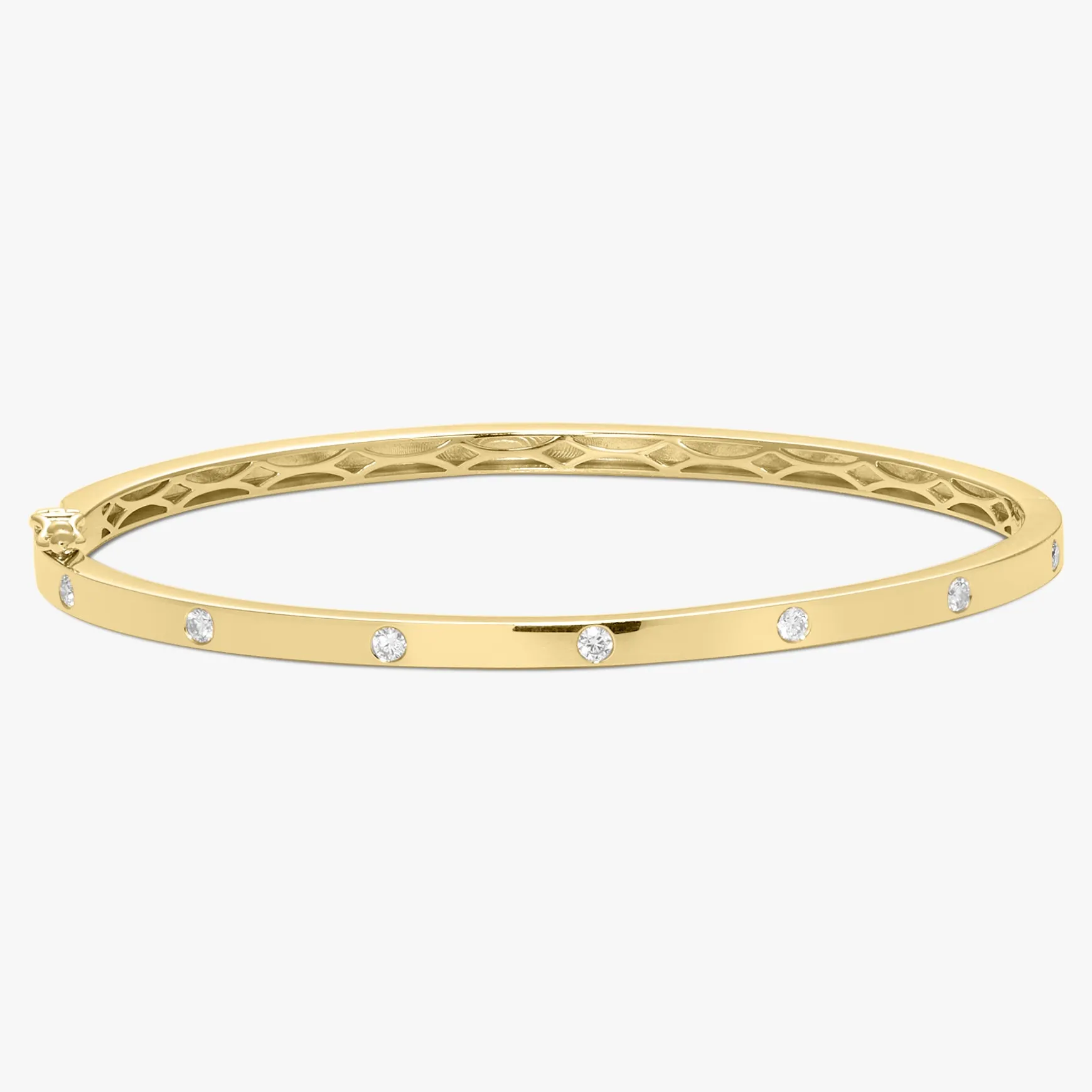 Mini Amour Gold and Diamond Station Bangle